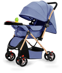 HKM-924243 Lightweight Foldable Baby Stroller for Travel, Compact Pushchair with Adjustable Canopy and Comfort Features