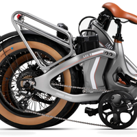HKM-0768595 750W 20 x 4.0 in Folding Fat Tire Electric Bike, Dual 48V Batteries 28.8Ah / 1382Wh, 7-Speed Shimano, 28 mph