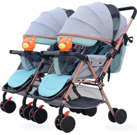 HKM-4961619 Twins Baby Stroller Set for Kids - Dual Reborn Baby Push Pram