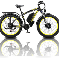 HKM-2636371 Dual-Motor Electric Mountain Bike, Dual 1000 W Hub Motors, 48 V 20 Ah / 960 Wh Battery, 31 mph Top Speed