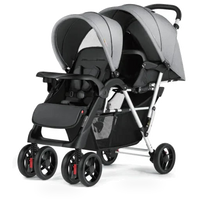 HKM-4470099 Twins Double Seat Baby Stroller - M-738 Model for Convenient Twin Travel