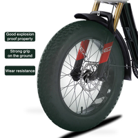 HKM-8900819 48V 13Ah Electric Moped Bike, 750W Rear Hub Motor, 28 mph Top Speed, 20 x 4.0 in Fat Tires, Mechanical Disc Brakes