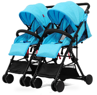 HKM-4928851 Twin Baby Trolley - Compact Folding Stroller for Twins, Model 806F1