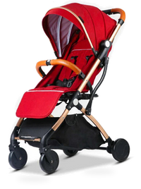 HKM-105043 Compact Lightweight Folding Stroller for Travel - Easy to Use Baby Pushchair Pram with Toddler Safety Features