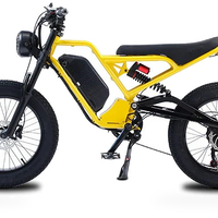 HKM-9588947 48V 1500W Electric Moped Bike, 20Ah Battery, 30 mph Top Speed, 20 x 4.0 in Fat Tires, Hydraulic Disc Brakes