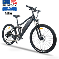 HKM-0834131 48 V 13 Ah Electric Mountain Bike, 500 W Motor, 25 mph Top Speed, 21-Speed Shimano Drivetrain, 27.5 x 2.1 in Tires