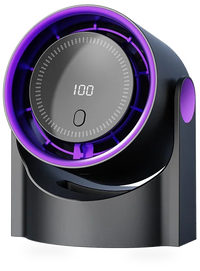 HKM-377235 USB Bladeless Desktop Fan with Digital Display and Turbo Speed, Foldable Air Cooling Design Brushless Motor 5V Power