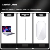 HKM-951635 Rotatable iPad Keyboard Case with Power Bank