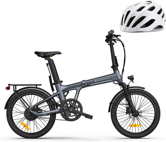 A Dece Oasis ADO E-Bike Air20Pro, Electric Bikes, Folding Bike E-Bike, Belt Drive, 20 Inches, 2 Gears, ADO Smart App, Brushless Motor