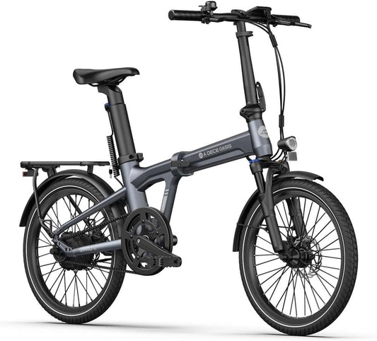 ADO E-Bike Air20Pro (2026), Electric Bikes, Folding Bike E-Wheel, Belt Drive, E Bike 20 Inches, 2 Gears, ADO Smart App, Bafang Brushless Motor, Ebike Women / Men
