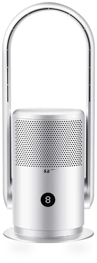 HKM-475539 Tuya Smart Bladeless Fan with H13 HEPA Air Purifier and Sterilisation 기능 for Home and Office Quiet Cooling Comfort