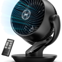 HKM-4377939 13-Inch Oscillating Table Air Circulator Fan with Remote, 120° Tilt Adjustment, 25dB Quiet Operation, 4 Speed Settings, 75ft Airflow