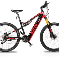 HKM-1391187 48V 500W Mountain Bike, 31 mph Top Speed, 27.5 x 2.4 in Tires, Hydraulic Disc Brakes, 300 lb Load
