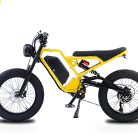 HKM-9588947 48V 1500W Electric Moped Bike, 20Ah Battery, 30 mph Top Speed, 20 x 4.0 in Fat Tires, Hydraulic Disc Brakes