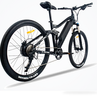 HKM-0834131 48 V 13 Ah Electric Mountain Bike, 500 W Motor, 25 mph Top Speed, 21-Speed Shimano Drivetrain, 27.5 x 2.1 in Tires
