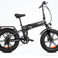 HKM-1325651 48 V 13 Ah Folding Electric Mountain Bike, 500 W Motor, 31 mph Top Speed, 7-Speed Shimano, 20 x 4.0 in Tires