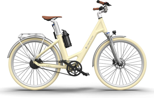 ADO E-Bike Air 28 Electric Bicycle, Electric Bikes Pedelec Belt Drive, E Bike 28 Inches, Moment Sensor, Rear Motor, 345.00 Wh Battery, Ebike Women/Men, Kettle Battery, Maximum Range 160 km