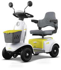 HKM-9630163 Foldable Mobility Scooter 500W Motor 24V 20Ah Battery 25 mi Range 10 mph Speed 220.5 lb Capacity, Bluetooth