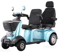 HKM-9826771 4-Wheel Mobility Scooter 1000W Motor 48V Battery 24.9 mi Range 11.2 mph Speed, Stable 4-Wheel Base