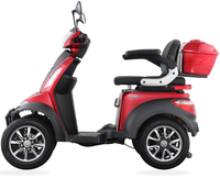 HKM-9859539 Foldable Mobility Scooter 1000W Motor 20Ah Battery 24.9 mi Range 15.5 mph Speed, Folding Design, LED Lights, Bluetooth