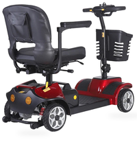 HKM-9990611 4-Wheel Mobility Scooter 300W Motor 24V 20Ah Battery 4.4 mph Speed 264.6 lb Capacity, Digital Display, Bluetooth