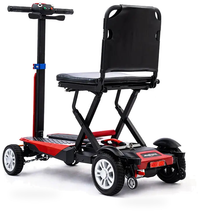 HKM-0023379 Foldable Mobility Scooter 250W Motor 24V 10Ah Battery 15.5 mi Range 4 mph Speed 440.9 lb Capacity, LED Lights