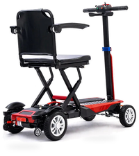 HKM-0023379 Foldable Mobility Scooter 250W Motor 24V 10Ah Battery 15.5 mi Range 4 mph Speed 440.9 lb Capacity, LED Lights