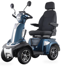 HKM-0285523 Foldable Mobility Scooter 300W Motor 24V 20Ah Battery 15 mi Range 5 mph Speed, Bluetooth, Folding Design