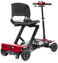 HKM-0416595 Foldable Mobility Scooter 270W Motor 24V 12Ah Battery 11.2 mi Range 5 mph Speed, Bluetooth, Folding Design