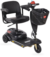 HKM-0645971 4-Wheel Mobility Scooter 300W Motor 24V 12Ah Battery 11 mi Range 6 mph Speed 330.7 lb Capacity, Electromagnetic Brake