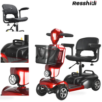 HKM-0678739 Foldable Mobility Scooter 300W Motor 24V 12Ah Battery 9 mi Range 4 mph Speed 286.6 lb Capacity, Bluetooth