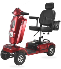 HKM-1071955 Foldable Mobility Scooter 400W Motor 20Ah Battery 12.4 mi Range 6.2 mph Speed, Digital Display, Folding Design