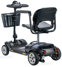 HKM-1104723 Foldable Mobility Scooter 250W Motor 24V 12Ah Battery 11.2 mi Range 6 mph Speed 330.7 lb Capacity, Bluetooth