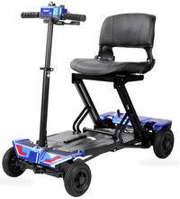 HKM-1235795 Foldable Mobility Scooter 250W Motor 24V 10Ah Battery 11 mi Range 3.7 mph Speed 264.6 lb Capacity, Folding Design
