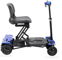 HKM-1235795 Foldable Mobility Scooter 250W Motor 24V 10Ah Battery 11 mi Range 3.7 mph Speed 264.6 lb Capacity, Folding Design