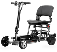 HKM-1760083 Foldable Mobility Scooter 250W Motor 24V 10Ah Battery 11.2 mi Range 4 mph Speed 286.6 lb Capacity, Bluetooth