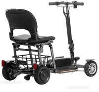 HKM-1760083 Foldable Mobility Scooter 250W Motor 24V 10Ah Battery 11.2 mi Range 4 mph Speed 286.6 lb Capacity, Bluetooth