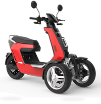 HKM-2284371 4-Wheel Mobility Scooter 2000W Motor 72V 30Ah Battery 56 mi Range 28 mph Speed 440.9 lb Capacity, LED Lights