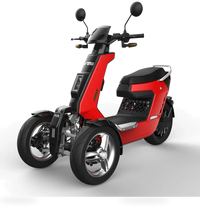 HKM-2284371 4-Wheel Mobility Scooter 2000W Motor 72V 30Ah Battery 56 mi Range 28 mph Speed 440.9 lb Capacity, LED Lights