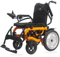 HKM-2579283 Foldable Electric Wheelchair 15 mi Range 5 mph Speed, Digital Display, Folding Design, Removable Battery, LED Lights