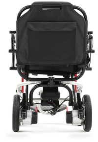 HKM-2710355 Foldable Electric Wheelchair 12 mi Range, Brushless Motor, Aluminum Frame, Folding Design, Stable 4-Wheel Base