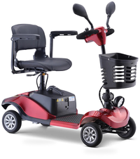 HKM-3169107 Foldable Mobility Scooter 250W Motor 24V Battery 12.4 mi Range 5 mph Speed 264.6 lb Capacity, Electromagnetic Brake