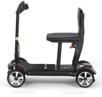 HKM-3398483 Foldable Mobility Scooter 24V Battery 12.4 mi Range 5 mph Speed, Brushless Motor, Folding Design, Quiet & Smooth Ride