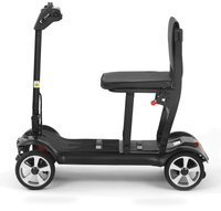 HKM-3398483 Foldable Mobility Scooter 24V Battery 12.4 mi Range 5 mph Speed, Brushless Motor, Folding Design, Quiet & Smooth Ride