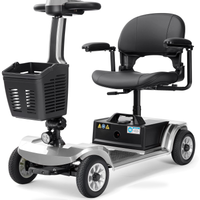 HKM-8580691 Foldable Mobility Scooter 250W Motor 24V 40Ah Battery 21.7 mi Range 3.73 mph Speed 330.7 lb Capacity, Bluetooth