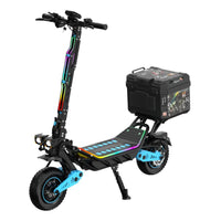 HKM-Z5M 43.5 Miles 60V 23Ah 1380Wh 3000W Dual-Motor Drive Long-Range Foldable Electric Scooter - Black