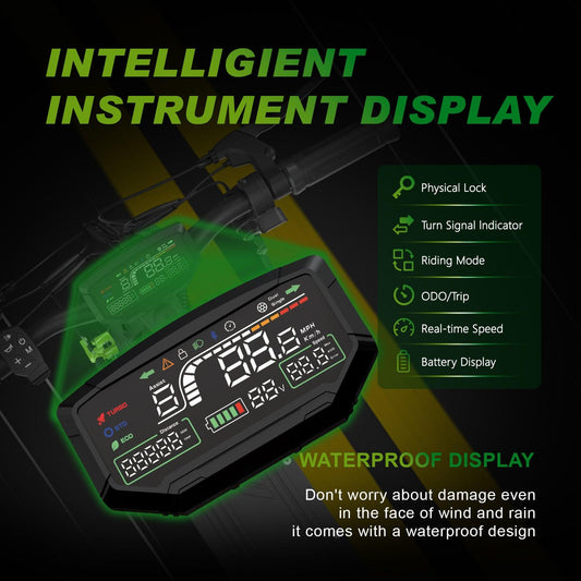 HKM-Z1M 34.1 Miles 48V 18.2Ah 873Wh 800W Single-Motor Drive Long-Range Foldable Electric Scooter - Black