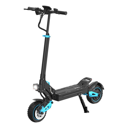 HKM-Z1M Pro 34.1 Miles 48V 20.8Ah 998Wh 1600W Dual-Motor Drive Long-Range Foldable Electric Scooter - Black