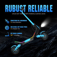 HKM-Z3M 43.5 Miles 60V 23Ah 1380Wh 3000W Dual-Motor Drive Long-Range Foldable Electric Scooter - Black