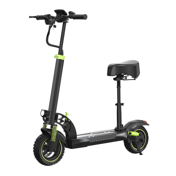 HKM-M4X Foldable E-Scooter with 800W Motor 48V 15.6Ah Battery 748Wh 27.9 Mile Long-Range Rear Hub Long Distance Riding